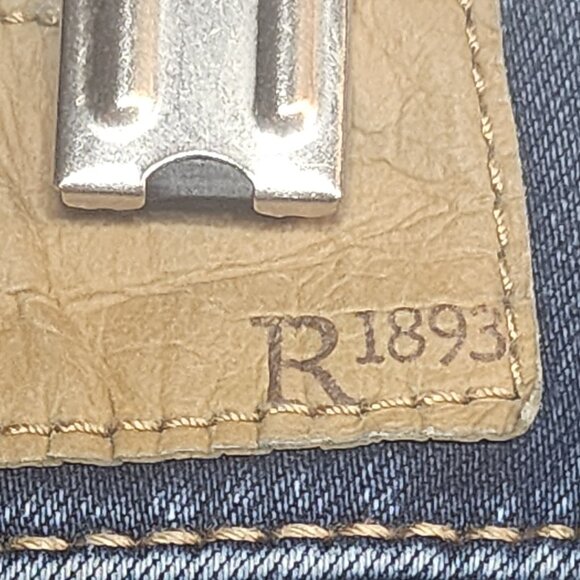 R1893 Sears Roebuck Co Medium Wash Cotton Poly Viscose Span Stretch Jean Size 12 - Picture 13 of 16